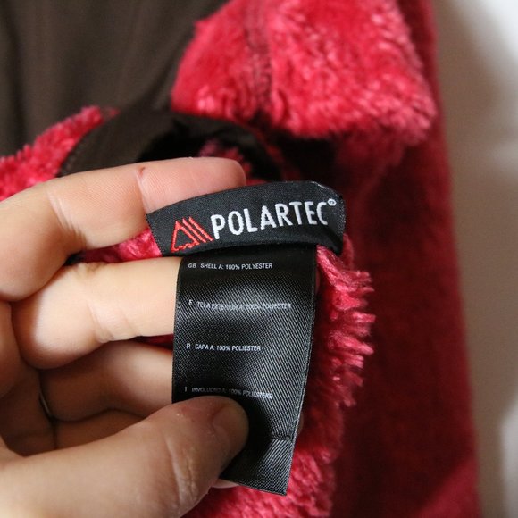 The North Face Womens XS Pink Brown Denali Fleece Polartec Zip Up Soft Jacket - Picture 5 of 8